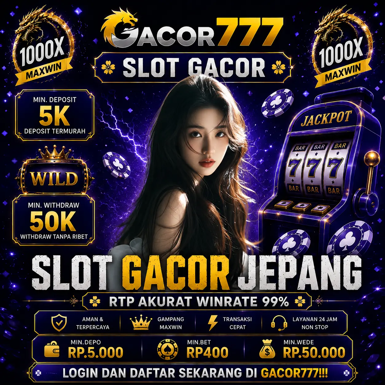 Gacor777 ✧ Joline Bandar Situs Slot Gacor Terpercaya Anti Boncos Berbasis Server Jepang